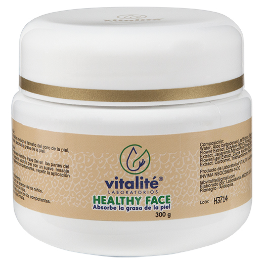 Healthy Face 300g Coadyuvante control exceso de grasa y reducción del tamaño de los poros 